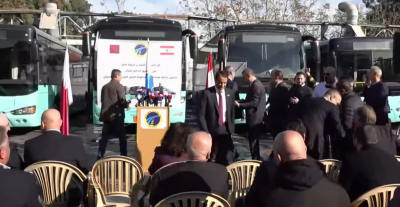 دعم قطري جديد للبنان… تسلّم 30 حافلة للنقل العام