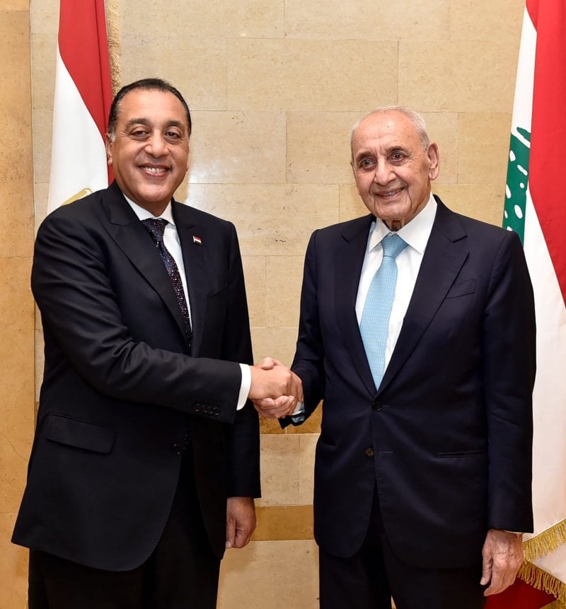 بحث في التطورات الأوضاع العامة في لبنان... بري يستقبل مدبولي في عين التينة (صور)