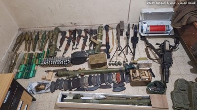 دهم أمني في بعلبك… الجيش يضبط أسلحة وذخائر داخل شقة