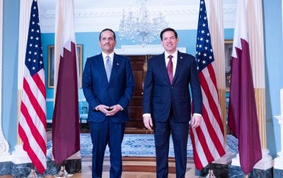 روبيو وآل ثاني يناقشان التعاون الثنائي وملفّي غزة وسوريا