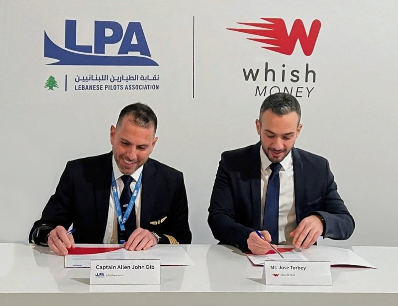شراكة استراتيجية بين Whish Money ونقابة الطيارين اللبنانيين