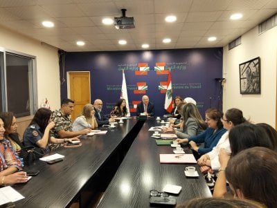 حيدر يرأس لجنة المؤشر ويبحث مشاريع مشتركة مع منظمة العمل الدولية