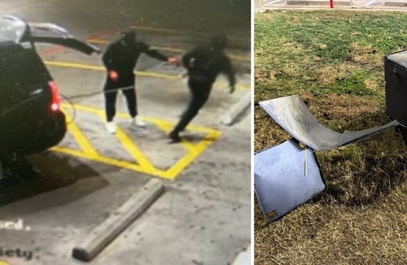 سرقة جريئة فجر العيد... محاولة اقتلاع صراف آلي في متجر أميركي (فيديو)