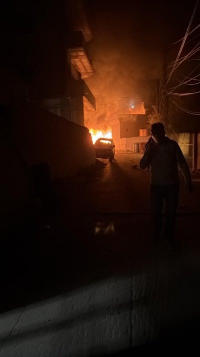 عشية الميلاد… مسيّرة إسرائيلية تستهدف سيارة في بلدة جناتا جنوبا