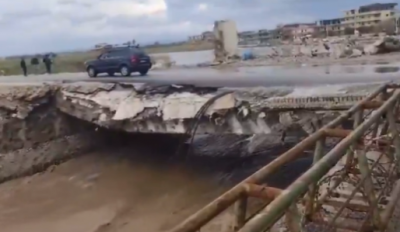 خطر داهم عند الحدود… جسر العريضة باتجاه سوريا مهدّد بالانهيار (فيديو)