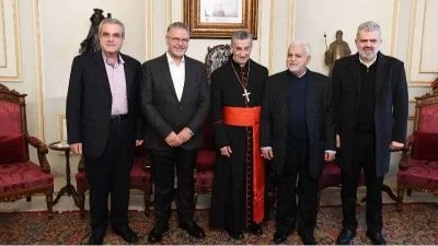 لقاء في بكركي… البطريرك الراعي يستقبل وفدًا من حزب الله