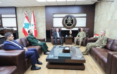 تهنئة بالأعياد في اليرزة: أماني يثمّن دور الجيش في حماية لبنان