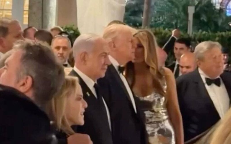 بالفيديو: نتنياهو وترامب سويًّا في حفل رأس السنة