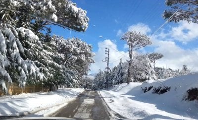 بسبب تراكم الثلوج... إليكم الطرقات الجبلية المقطوعة