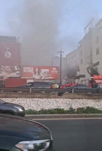 بالفيديو: حريق كبير في جونية