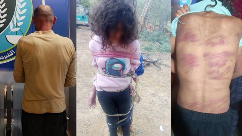 ربط ابنته إلى جذع شجرة وعذّب عائلته… 