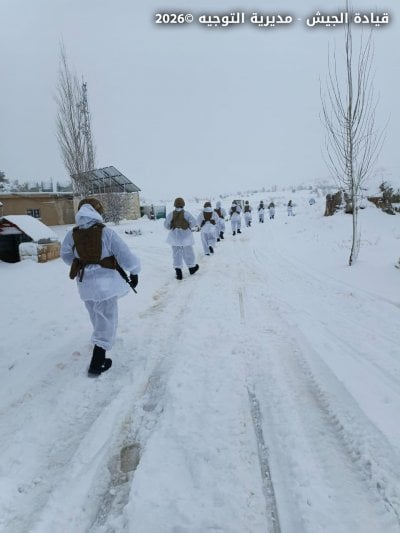 على الثلوج وفي أقسى الظروف… 