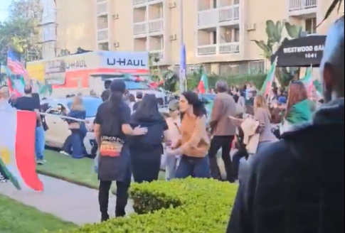 شاحنة تدهس متظاهرين في لوس أنجلوس خلال تحرّك تضامني مع احتجاجات إيران (فيديو)