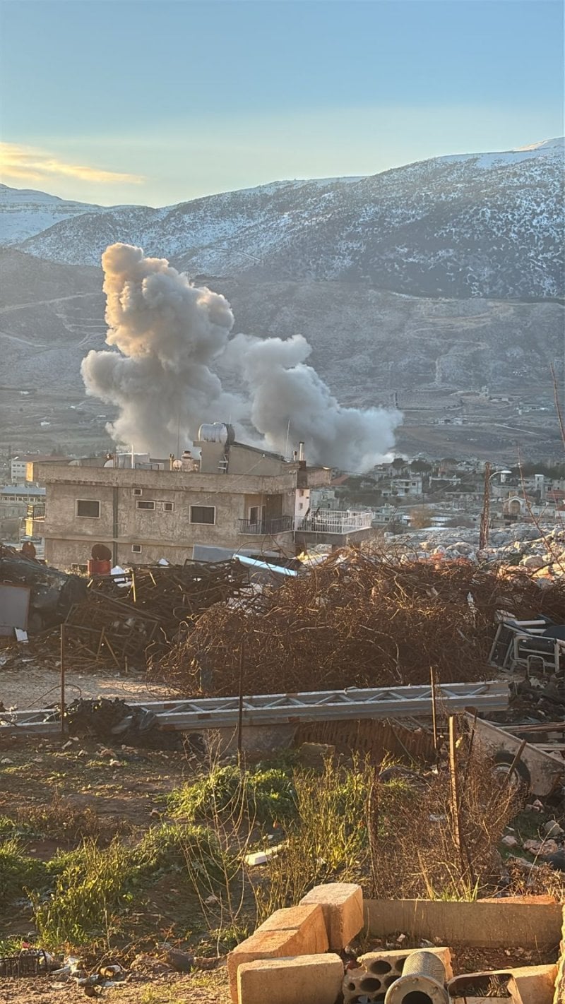 بعد التهديد الإسرائيلي… غارات تستهدف سحمر (فيديو وصور)