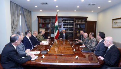 اجتماع أمني في بعبدا… عون يطلب تقارير دقيقة من الأجهزة قبيل مؤتمر باريس