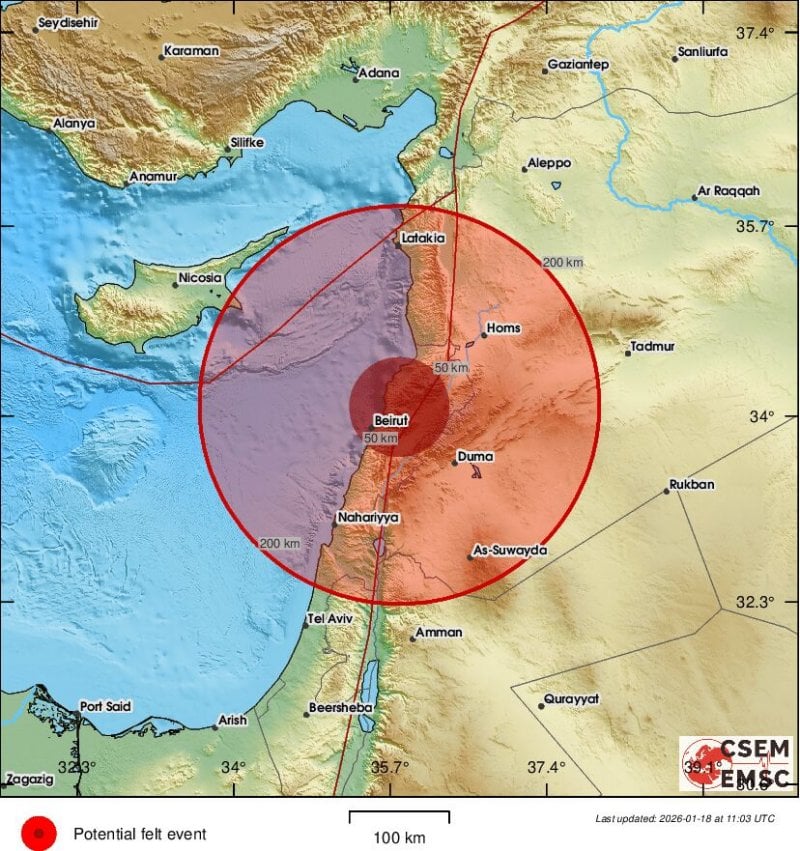 بعد أسبوع على آخر هزّة… ارتجاج جديد يُربك اللبنانيين