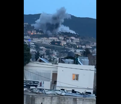 بعد التهديد بضرب مواقع لحزب الله... الكفور وجرجوع في مرمى الغارات الاسرائيلية (فيديو)