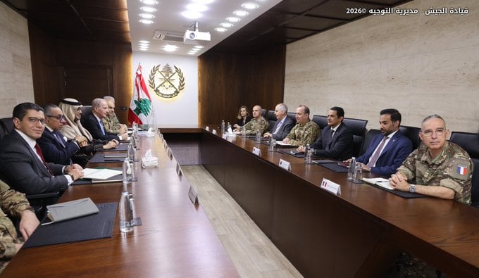 الجيش محور الاستقرار: سفراء الخماسية في اليرزة