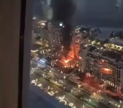 صواريخ ومسيّرات تخترق أجواء الإمارات… اعتراض ناجح وحريق في دبي (فيديو)