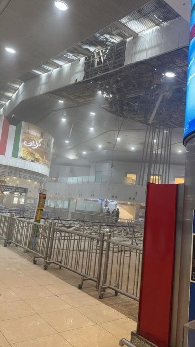 مسيّرة تضرب مطار الكويت الدولي… مشاهدٌ توثق لحظات الهلع 