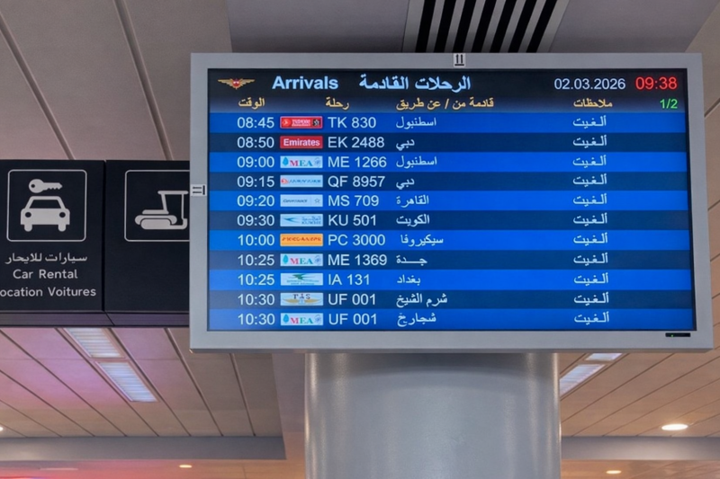 تحت وطأة الغارات… شركات طيران تعلّق رحلاتها وبيروت تترقّب
