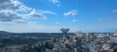 لحظة سقوط الصاروخ في بيت شيمش… قتلى وجرحى في مشهد صادم (فيديو)