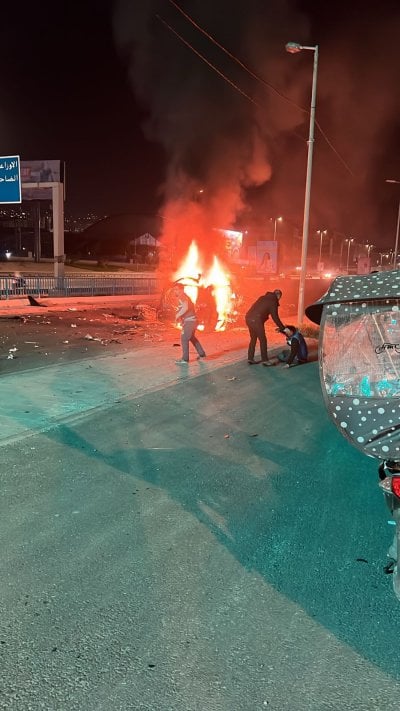 استهداف مزدوج على طريق المطار… سيارتان في مرمى الغارات الإسرائيلية