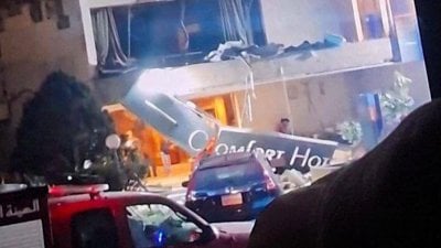 استهداف فندق في الحازمية… من كان الهدف؟

