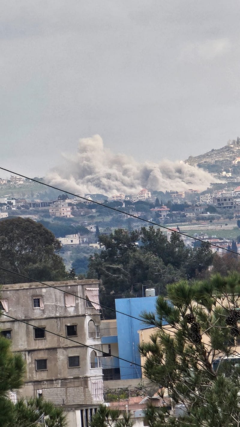 موجة غارات جديدة جنوب لبنان… القصف يطال كفرتبنيت ودير سريان