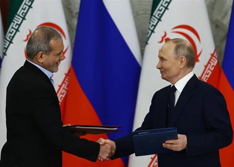 بوتين يعزي بزشكيان ويؤكد رفضه استخدام القوة ضد إيران