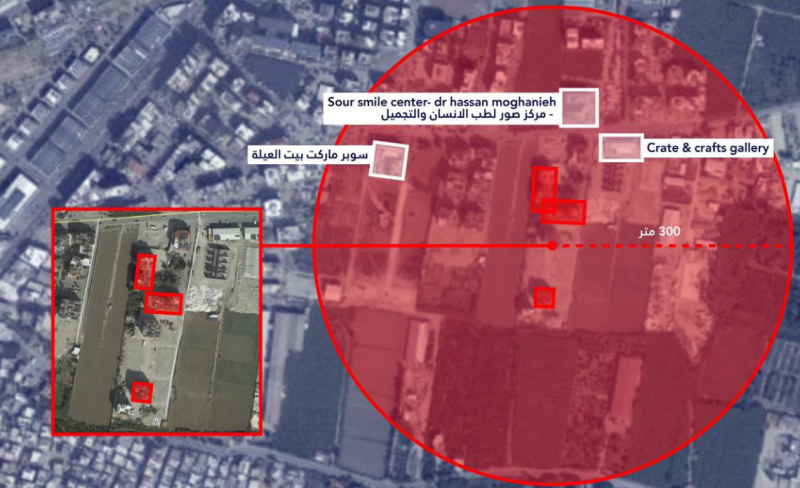 إنذار إسرائيلي لسكان منطقة زقوق المفدي في صور