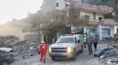 خلال إسعاف الجرحى… استهداف جديد يصيب مسعفين للصليب الأحمر في النبطية