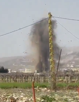 بالفيديو: لحظة استهداف المبنى في قصرنبا بعد إنذار إسرائيلي