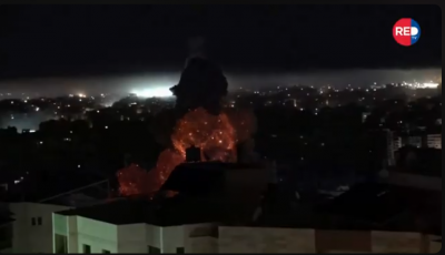 على الهواء مباشرة… فيديو يوثّق لحظة الغارة العنيفة على الضاحية