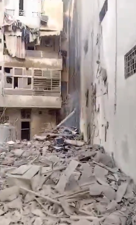 مشاهد صادمة من الضاحية… دمار واسع بعد سلسلة غارات إسرائيلية فجراً (فيديو)