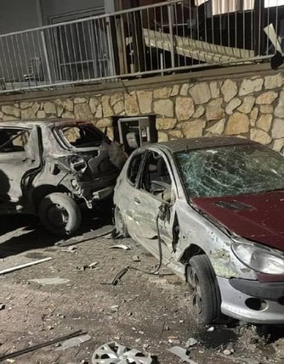 حرائقٌ وأضرار... هجوم صاروخي مشترك من إيران وحزب الله على إسرائيل (فيديو)