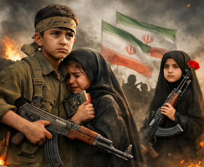 حين تُستدعى الطفولة إلى #الحرب_الإيرانية… لا الزهرة تردّ الرصاص ولا البراءة تنجو

@PiaMariaEid