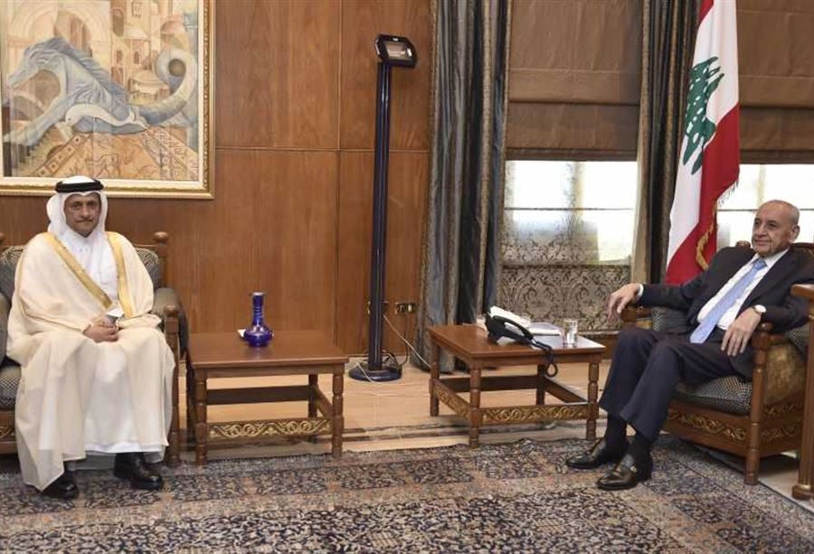 بري التقى السفيرين الفرنسي والقطري