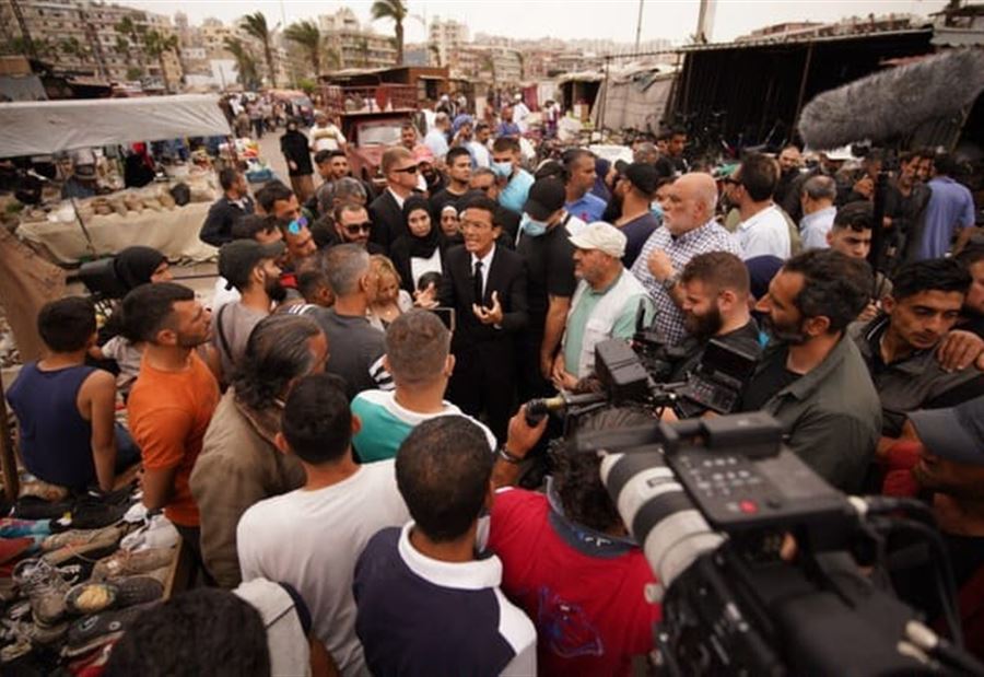 عمر حرفوش… أول مرشح يزور "سوق الأحد" في طرابلس