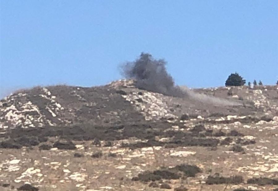 بالصور: سقوط قذائف على مرتفع "العويضة"
