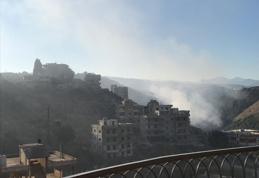 حريق نفايات برجا يخنق اهلها 
