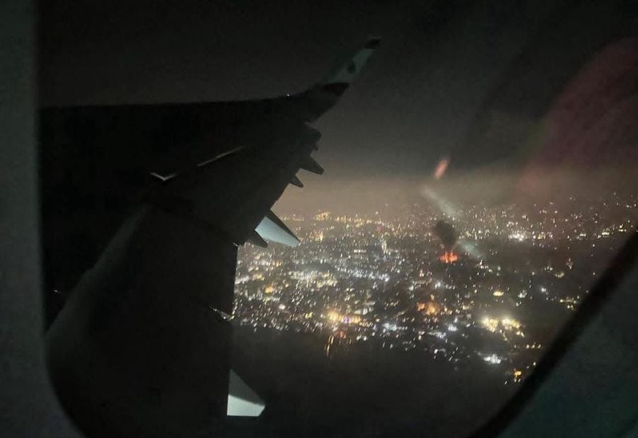 صورة من الطائرة توثّق الغارات الإسرائيلية العنيفة على الضاحية!