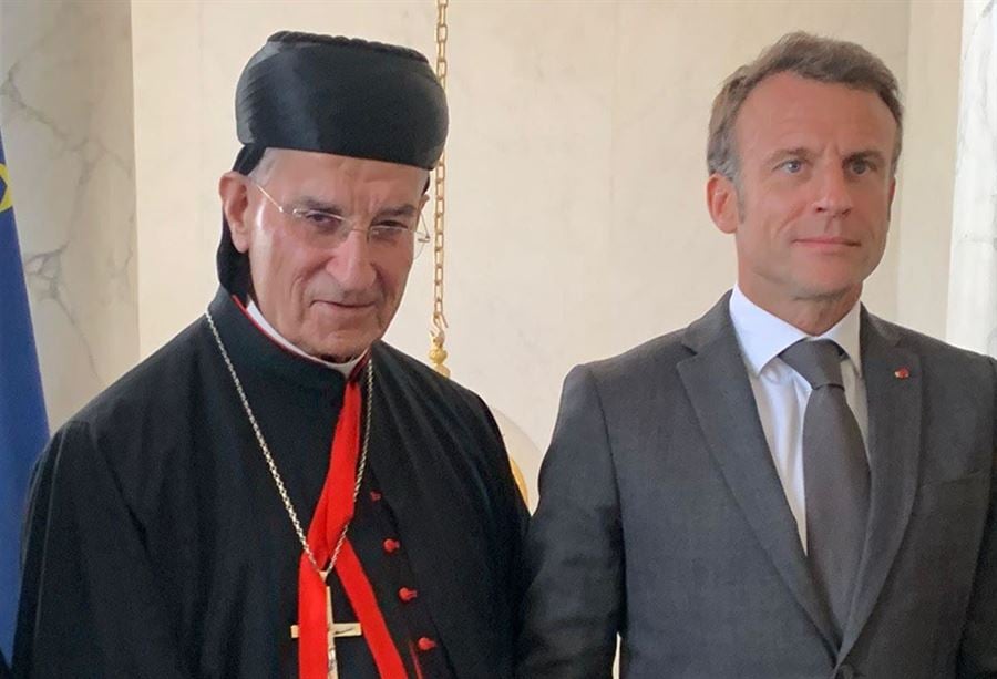 الراعي يلتقي ماكرون في الاليزيه (فيديو وصور)