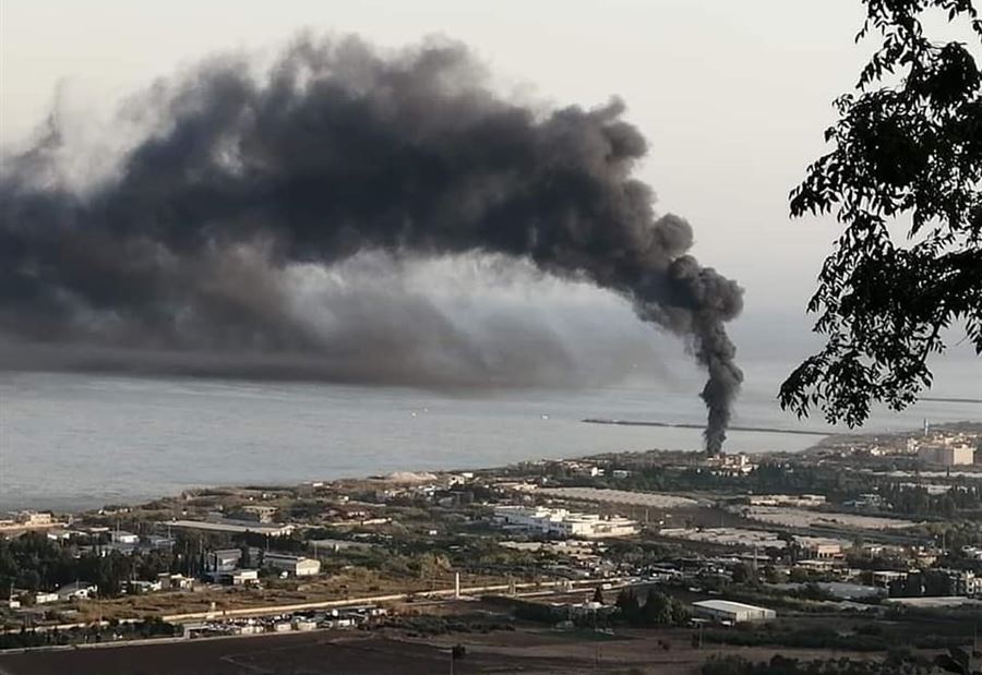 سحب دخان سوداء في المنية سحب دخان سوداء في المنية