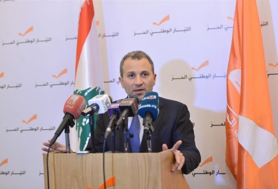 باسيل: عودة النازحين تتأمن بالتعاطي مع الحكومة السورية 