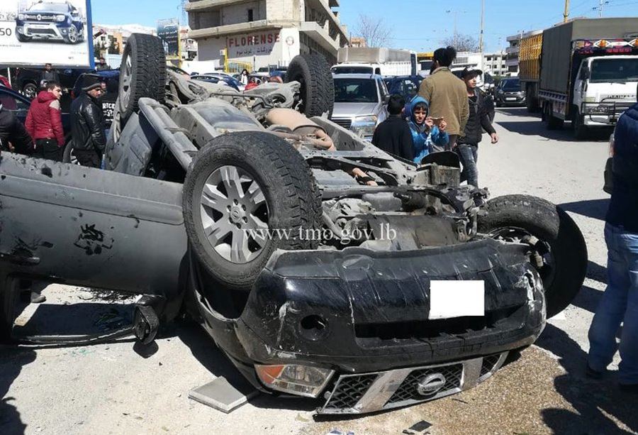 بالفيديو والصور: جرحى جراء حادث سير مروع في زحلة بالفيديو والصور: جرحى جراء حادث سير مروع في زحلة