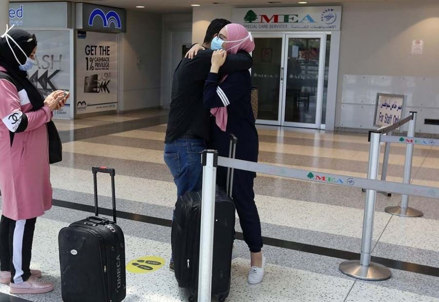 نتائج فحوصات كورونا للوافدين الى بيروت يوم الخميس 