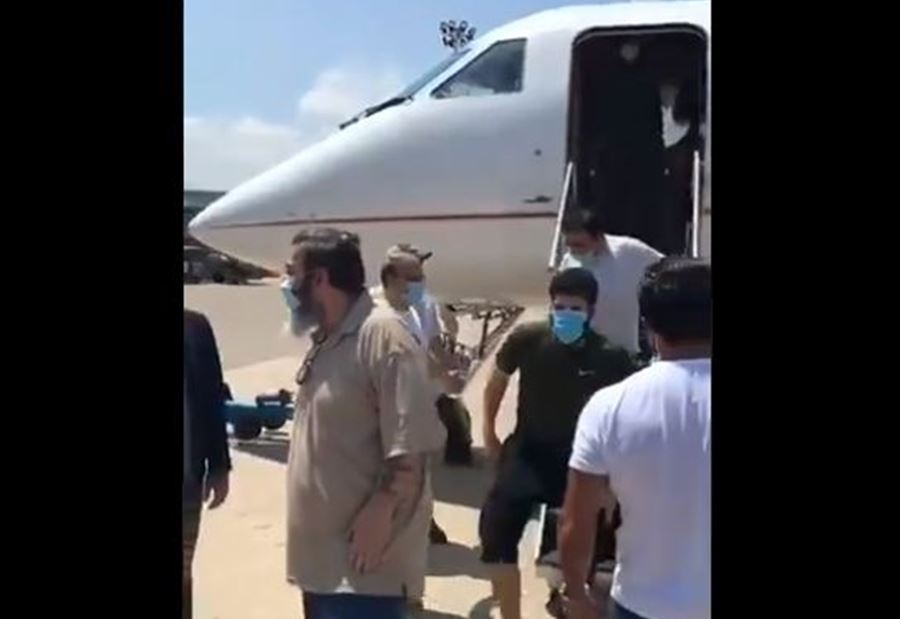 بالفيديو: لحظة وصول تاج الدين إلى مطار بيروت
