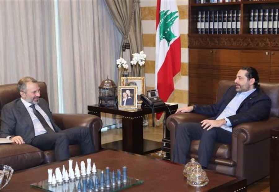 باسيل يلتقي الحريري في بيت الوسط