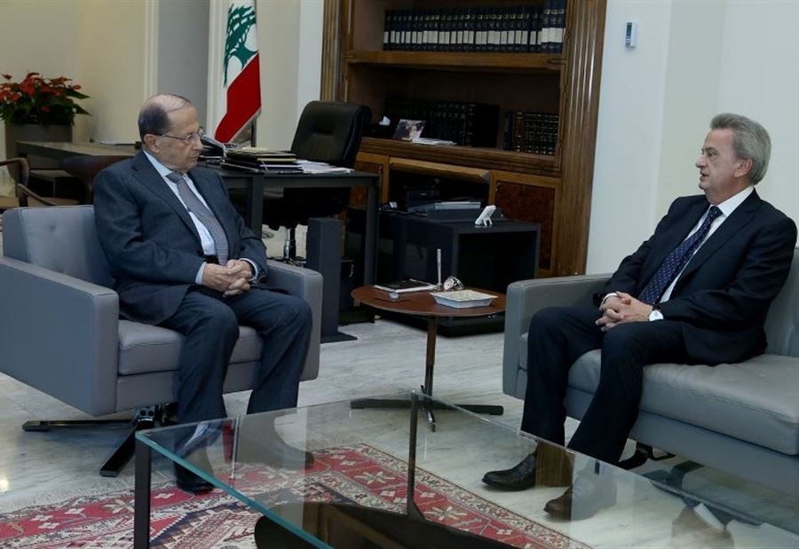 سلامة من بعبدا: تشكيل الحكومة عزز دور الليرة